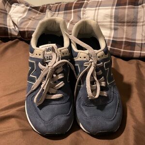 New Balance Unisex Navy and White Sneakers